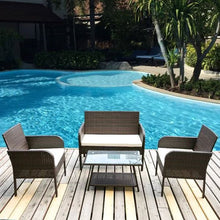 Load image into Gallery viewer, Skipper 4 Piece Sofa Seating Group with Cushions