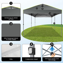 Load image into Gallery viewer, 10x20 Pop Up Canopy Tent, Outdoor Party Tent with 6 Sidewall