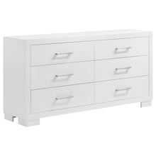 Load image into Gallery viewer, Jessica 5-piece Queen LED Bedroom Set Snow White