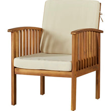 Load image into Gallery viewer, 4 Person Solid Arcacia Wood Outdoor Seating Group with Cushions Beige