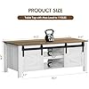 Load image into Gallery viewer, YESHOMY TV Stand Set with a Farmhouse Style Coffee Table,for Living Room,with Big Capacity, White