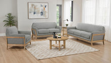 Load image into Gallery viewer, COASTER Vaughn Fabric Upholstered Flared Arm Sofa Grey