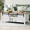 Load image into Gallery viewer, YESHOMY TV Stand Set with a Farmhouse Style Coffee Table,for Living Room,with Big Capacity, White