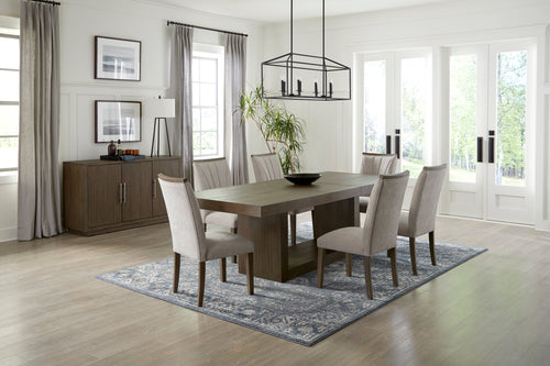 Brookings Gray/Brown Dining Set