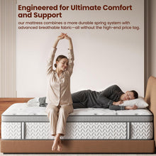 Load image into Gallery viewer, KING SLEEP100 Mattress 12 Inch – Hybrid Mattresses for Back Pain, Extra Lumbar &amp; Shoulder Support, Fiberglass-Free &amp; No Odor (Copy)