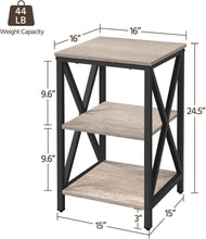 Load image into Gallery viewer, Yaheetech 4 Pieces Living Room Table Sets - Includes TV Stand with Storage for 65 in TV, Lift-top Coffee Table with Baskets, 2 Set End Side Table for Home, Gray