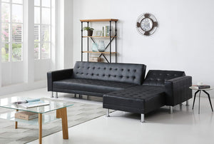 Hexed sleeper sectional sofa