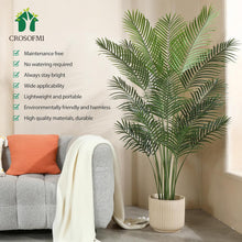 Load image into Gallery viewer, Artificial Areca Palm Plant 6Ft Fake Tropical Palm Tree, Perfect Faux Dypsis Lutescens Plants in Pot for Indoor Outdoor House Home Office Garden Modern Decoration - 2Pcs