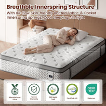 Load image into Gallery viewer, KING SLEEP100 Mattress 12 Inch – Hybrid Mattresses for Back Pain, Extra Lumbar &amp; Shoulder Support, Fiberglass-Free &amp; No Odor (Copy)