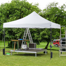 Load image into Gallery viewer, OLIXIS 10x10 FT Pop Up Canopy Tent, Sun Shade Instant Canopy with Windproof Sand Bags, Heavy Duty Portable Outdoor Shelter for Beach Yard Party Events, Bright White