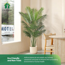 Load image into Gallery viewer, Artificial Areca Palm Plant 6Ft Fake Tropical Palm Tree, Perfect Faux Dypsis Lutescens Plants in Pot for Indoor Outdoor House Home Office Garden Modern Decoration - 2Pcs