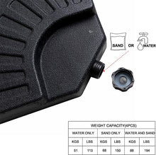 Load image into Gallery viewer, 194 lbs water/sand Umbrella Base stand