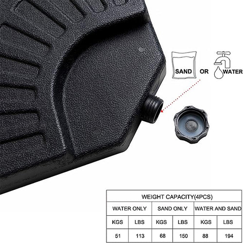 194 lbs water/sand Umbrella Base stand