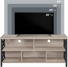 Load image into Gallery viewer, Yaheetech 4 Pieces Living Room Table Sets - Includes TV Stand with Storage for 65 in TV, Lift-top Coffee Table with Baskets, 2 Set End Side Table for Home, Gray