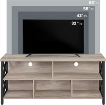 Load image into Gallery viewer, Yaheetech 4 Pieces Living Room Table Sets - Includes TV Stand with Storage for 65 in TV, Lift-top Coffee Table with Baskets, 2 Set End Side Table for Home, Gray
