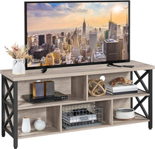 Load image into Gallery viewer, Yaheetech 4 Pieces Living Room Table Sets - Includes TV Stand with Storage for 65 in TV, Lift-top Coffee Table with Baskets, 2 Set End Side Table for Home, Gray