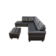 Load image into Gallery viewer, Adebisi 3 - Piece Faux Leather Sectional with Storage Ottoman