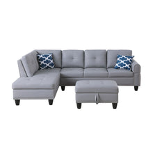 Load image into Gallery viewer, Adebisi 3 - Piece Faux Leather Sectional with Storage Ottoman
