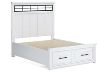 Load image into Gallery viewer, Ashbryn White/Natural Storage Platform Bed