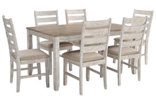 Load image into Gallery viewer, Skempton White/Light Brown Dining Table and Chairs