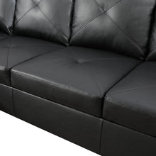 Load image into Gallery viewer, Glennia Faux Leather L-Shaped Sectional