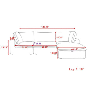 CUSTOM COLOUR Milan large configurable modular sofa