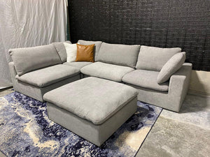 Milan large configurable MODULAR sofa GRAY