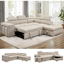 Load image into Gallery viewer, THSUPER 104 Sectional. (Ottoman Not Included) Beige Only