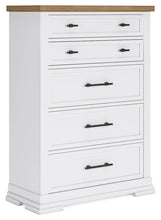 Load image into Gallery viewer, Ashbryn White/Natural Chest of Drawers