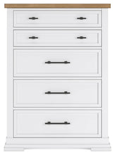 Load image into Gallery viewer, Ashbryn White/Natural Chest of Drawers