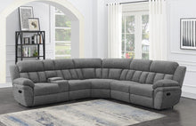 Load image into Gallery viewer, Bahrain Charcoal 6-Piece Upholstered Motion Sectional