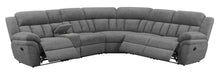 Load image into Gallery viewer, Bahrain Charcoal 6-Piece Upholstered Motion Sectional