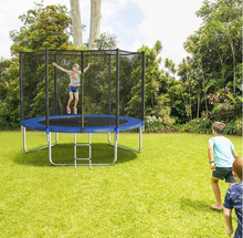 Load image into Gallery viewer, Blue Todo 12 foot Trampoline with Safety Enclosure