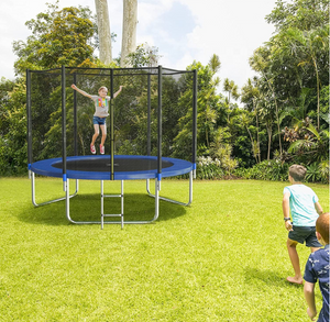 Blue Todo 12 foot Trampoline with Safety Enclosure