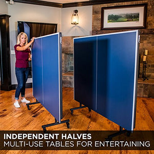 Advantage Competition-Ready Indoor Table Tennis Table with Excellent Playability, Easy Storage and 10-minute Assembly