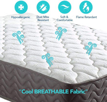 Load image into Gallery viewer, QUEEN Swiss Ortho Sleep, 12" Inch Certified Independently &amp; Individually Wrapped Pocketed Encased Coil Pocket Spring Contour Mattress