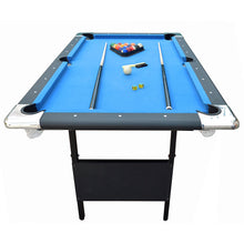 Load image into Gallery viewer, Portable 6-Ft Pool Table for Families with Easy Folding for Storage, Includes Balls, Cues, Chalk
