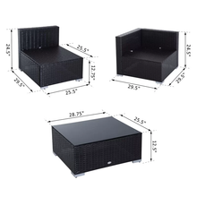 Load image into Gallery viewer, Daisy 7 Piece Sectional Seating Group with Cushions