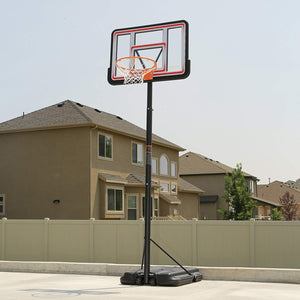 1269 Pro Court Height Adjustable Portable Basketball System, 44 Inch Backboard