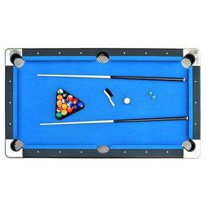 Portable 6-Ft Pool Table for Families with Easy Folding for Storage, Includes Balls, Cues, Chalk
