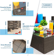 Load image into Gallery viewer, Sunset 6 Pieces Patio Furniture Set Outdoor Sectional Sofa Outdoor Furniture Set Patio Sofa Set Conversation Set with Cushion and Table