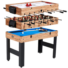 Load image into Gallery viewer, 48&quot; 3 in 1 Pool Billiard Slide Hockey Foosball Combo Arcade Game Table