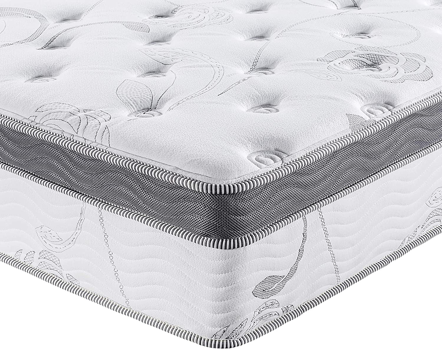 FULL FIRM/MEDIUM PrimaSleep 12 Inch Multi-Layered Hybrid Mattress