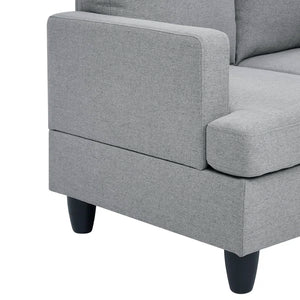 Ulma 95.2" Wide Right Hand Facing Sofa & Chaise (LIGHT GRAY)