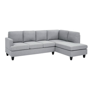 Ulma 95.2" Wide Right Hand Facing Sofa & Chaise (LIGHT GRAY)