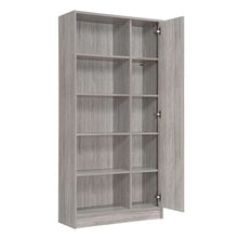 Load image into Gallery viewer, Celeste Mid Century Modern Wood Desk with Hutch and Bookcase Set