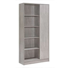Load image into Gallery viewer, Celeste Mid Century Modern Wood Desk with Hutch and Bookcase Set