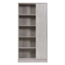 Load image into Gallery viewer, Celeste Mid Century Modern Wood Desk with Hutch and Bookcase Set