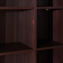 Load image into Gallery viewer, Celeste Mid Century Modern Wood Desk with Hutch and Bookcase Set
