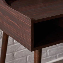 Load image into Gallery viewer, Celeste Mid Century Modern Wood Desk with Hutch and Bookcase Set